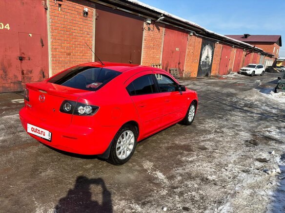2008 Mazda 3 I (BK) Рестайлинг, красный, 700000 рублей - вид 4