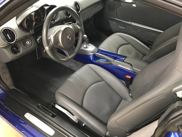 2009 Porsche Cayman I (987) Рестайлинг, синий - вид 5