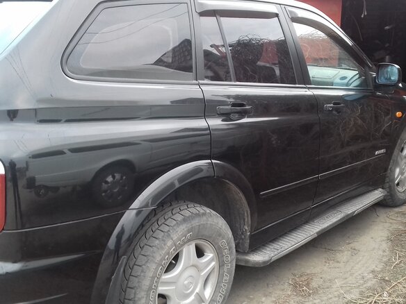 2007 SsangYong Kyron I Рестайлинг, чёрный - вид 1
