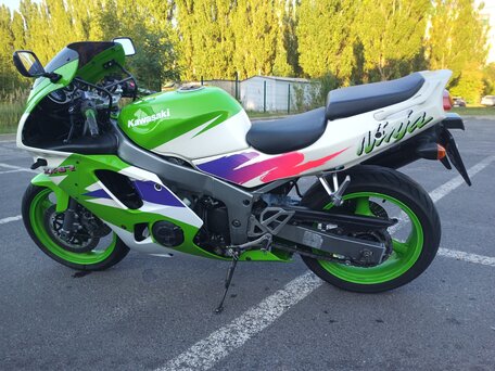1996 Kawasaki ZX-6 Ninja, зелёный, 270000 рублей, вид 4