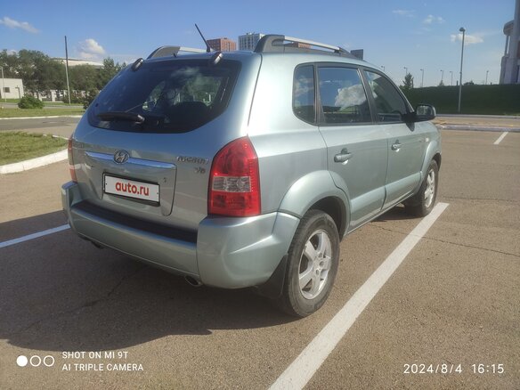 2007 Hyundai Tucson I, голубой, 1300000 рублей - вид 3