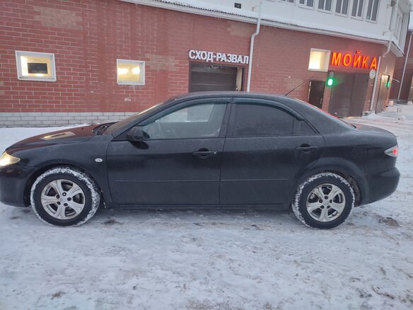 2006 Mazda 6 I (GG) Рестайлинг, чёрный, 590000 рублей - вид 8
