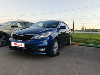 2016 Kia Rio III Рестайлинг, синий, 1330000 рублей, вид 1