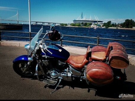 2003 Honda VTX 1800, синий, 750000 рублей, вид 1