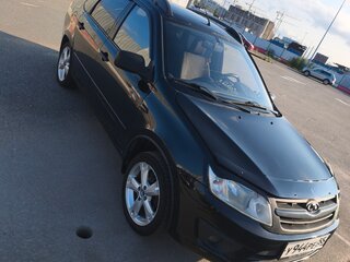 2013 Lada (ВАЗ) Granta I, чёрный, 325000 рублей, вид 1