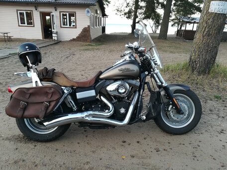 2008 Harley-Davidson Fat Bob, коричневый, 1050000 рублей, вид 1
