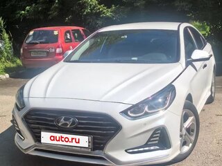 2019 Hyundai Sonata VII (LF) Рестайлинг, белый, 1560000 рублей, вид 3