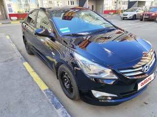 2015 Hyundai Solaris I Рестайлинг, чёрный, 1180000 рублей, вид 1