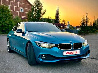 2020 BMW 4 серии Gran Coupe 420i F32/F33/F36 Рестайлинг, синий, 3200000 рублей, вид 3