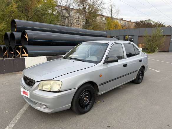 2006 Hyundai Accent ТагАЗ II, серебристый, 330000 рублей - вид 1