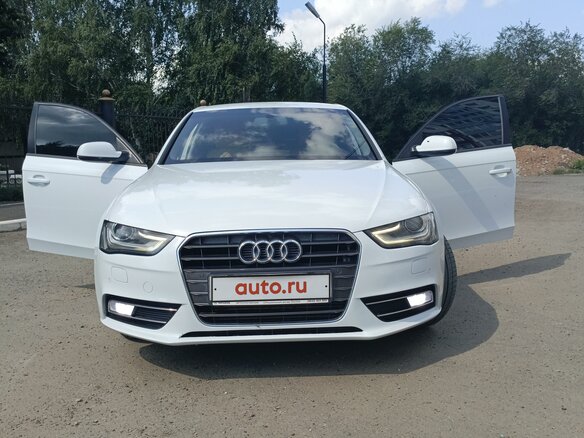 2012 Audi A4 IV (B8) Рестайлинг, белый, 1525000 рублей