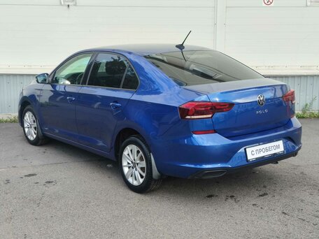 2020 Volkswagen Polo VI, синий, 1450000 рублей, вид 4