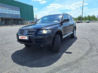 2006 Volkswagen Touareg I Рестайлинг, чёрный, 1050000 рублей, вид 1