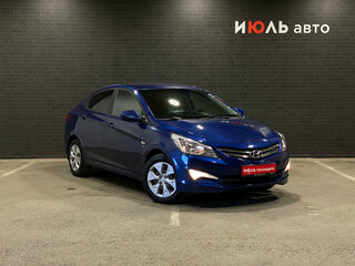 2016 Hyundai Solaris I Рестайлинг, синий, 990000 рублей, вид 3