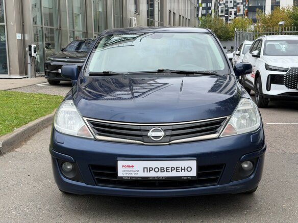 2012 Nissan Tiida I Рестайлинг, синий - вид 1