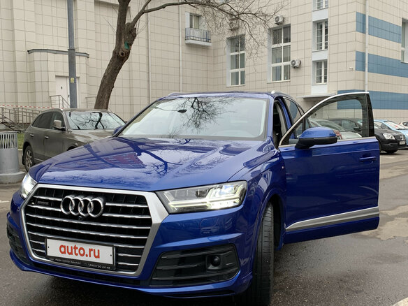 2016 Audi Q7 II (4M), синий