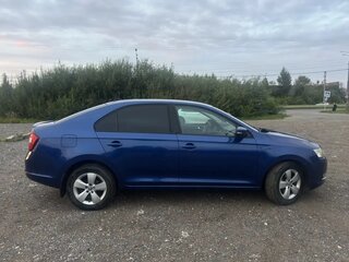 2017 Skoda Rapid I Рестайлинг, синий, 1330000 рублей, вид 4