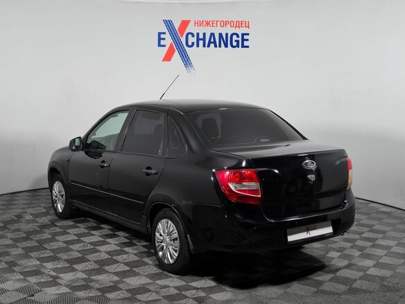 2012 Lada (ВАЗ) Granta I, чёрный, 289000 рублей - вид 4