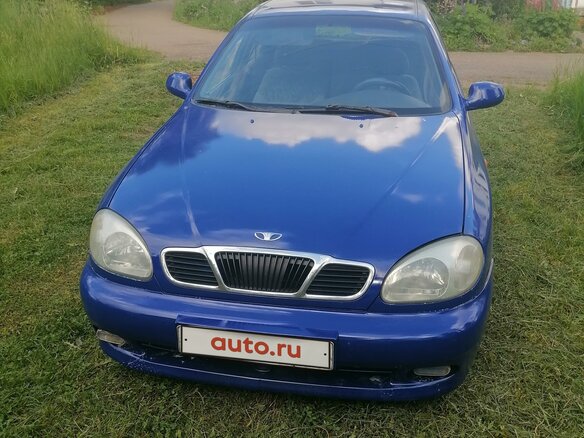 1997 Daewoo Lanos, синий, 170000 рублей - вид 1
