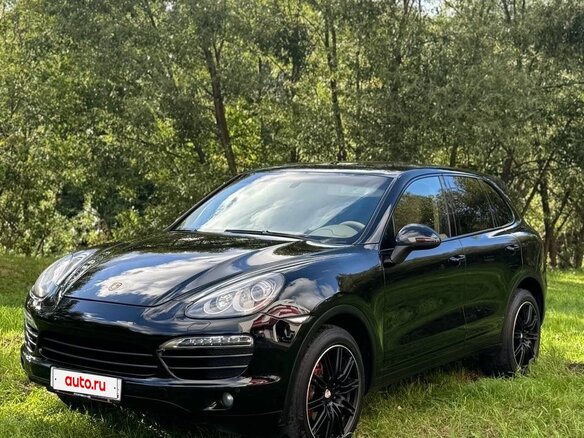 2010 Porsche Cayenne II (958), чёрный, 1830000 рублей