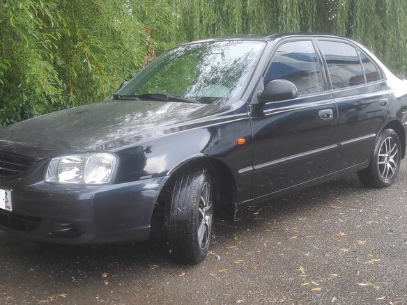 2006 Hyundai Accent ТагАЗ II, чёрный, 475000 рублей - вид 4