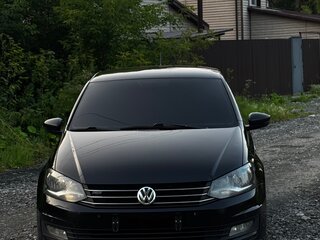 2018 Volkswagen Polo V Рестайлинг, чёрный, 1250000 рублей, вид 1