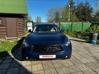 2013 Infiniti FX37 II (S51) Рестайлинг, синий, 1850000 рублей, вид 1