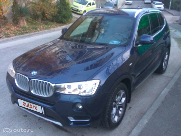 2016 BMW X3 20d xDrive II (F25) Рестайлинг, синий