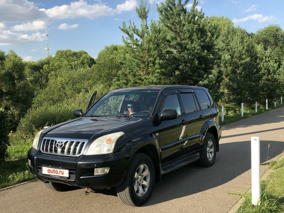2007 Toyota Land Cruiser Prado 4-speed 120 Series Рестайлинг, чёрный, 1940000 рублей