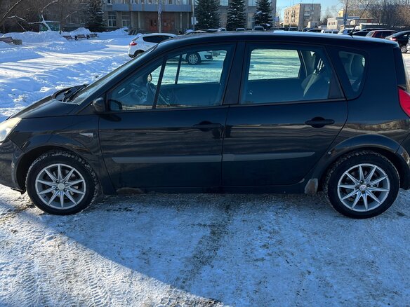 2007 Renault Scenic II Рестайлинг, чёрный, 430000 рублей - вид 4