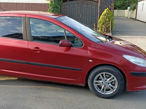 2007 Peugeot 307 I Рестайлинг, красный, 380000 рублей - вид 1