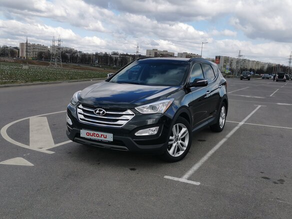 2015 Hyundai Santa Fe III, чёрный, 2210000 рублей - вид 3