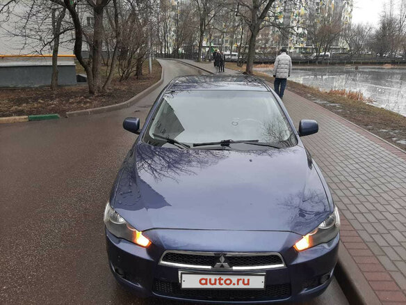2008 Mitsubishi Lancer X, синий - вид 26