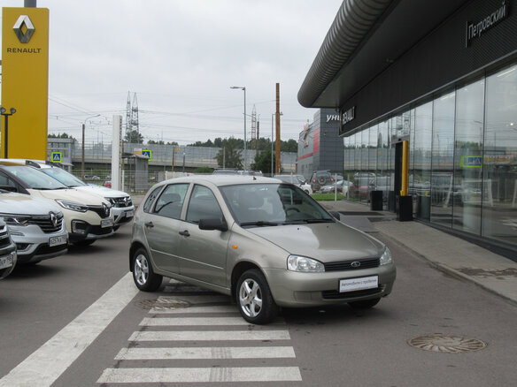 2012 Lada (ВАЗ) Kalina I, бежевый - вид 2