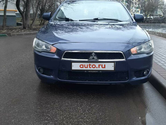 2008 Mitsubishi Lancer X, синий - вид 7