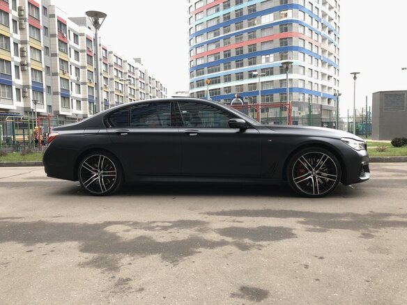 2016 BMW 7 серии 740d xDrive VI (G11/G12), серый - вид 1