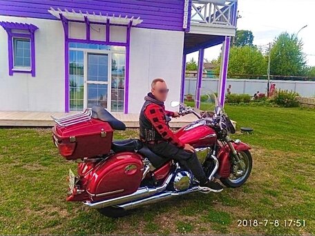 2002 Honda VTX 1800, красный, 750000 рублей, вид 5