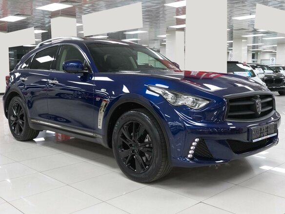 2014 Infiniti QX70, синий - вид 2
