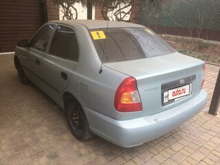 2008 Hyundai Accent ТагАЗ II, голубой, 375000 рублей, вид 3