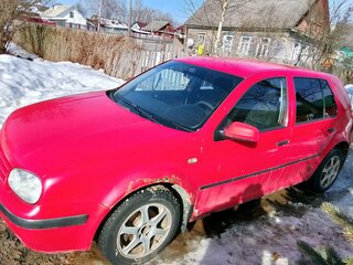 1998 Volkswagen Golf IV, красный, 150000 рублей, вид 4