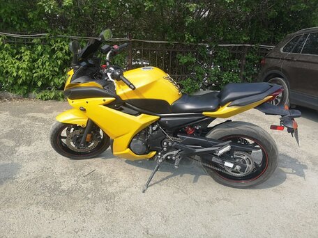 2012 Yamaha XJ6 (FZ6R), жёлтый, 550000 рублей, вид 2