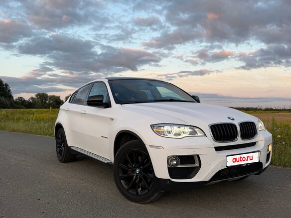 2014 BMW X6 30d I (E71) Рестайлинг, белый, 2400000 рублей - вид 4