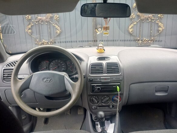 2011 Hyundai Accent ТагАЗ II, синий, 625000 рублей - вид 4