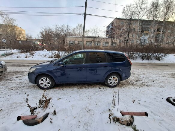 2008 Ford Focus II Рестайлинг, синий, 475000 рублей - вид 3