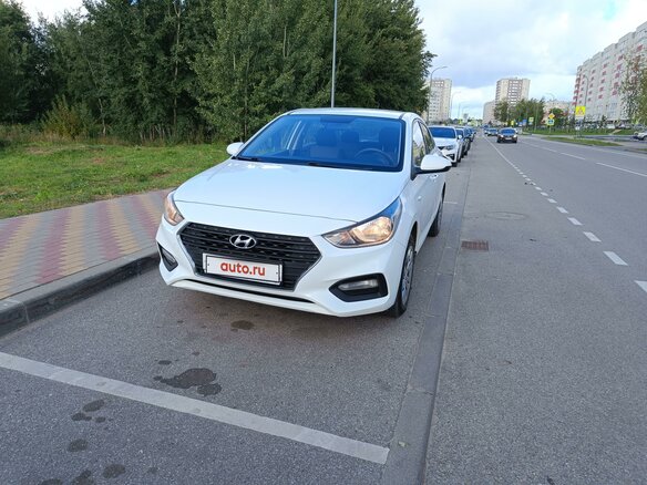 2019 Hyundai Solaris II, белый, 1235000 рублей