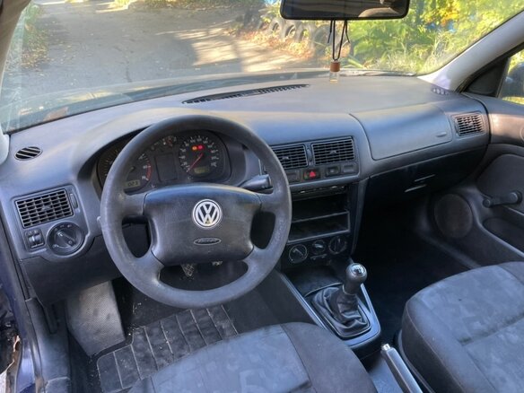1998 Volkswagen Golf IV, синий, 240000 рублей - вид 6