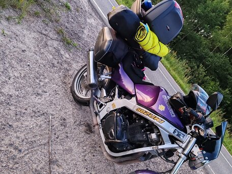 1995 Suzuki GS 500, фиолетовый, 220000 рублей, вид 1