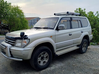 1998 Toyota Land Cruiser Prado 90 Series, серебристый, 1370000 рублей, вид 2