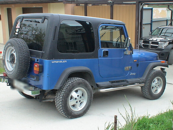 1992 Jeep Wrangler I (YJ), синий - вид 4