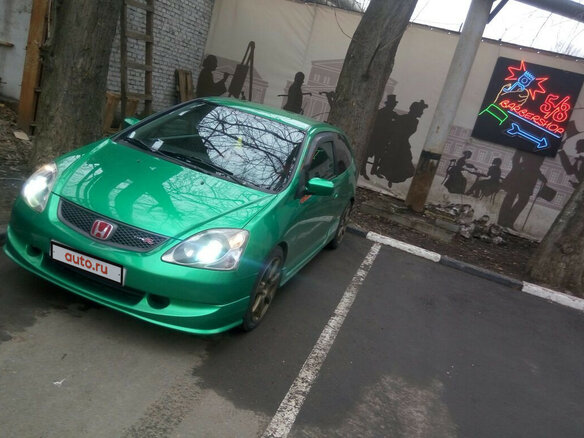 2003 Honda Civic Type R VII Рестайлинг, зелёный